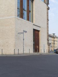 Modern Architecture in Berlin: A Fusion of Wood, Windows, and Street Lights