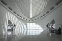 the roof of a building with multiple windows is white in color and has metal rods