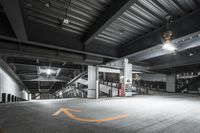 Architecture: Concrete Parking Garage with Artificial Light 001