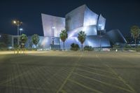 Modern Architecture in Los Angeles City at Night