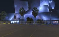 Modern Architecture in Los Angeles City at Night