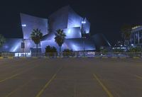 Modern Architecture in Los Angeles City at Night