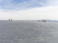 Arctic City: Winter Skyline with a View of Water