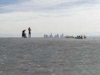 Arctic City: Winter Skyline with a View of Water
