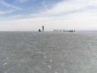 Arctic City: Winter Skyline with a View of Water