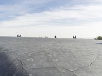 Arctic City: Winter Skyline with a View of Water