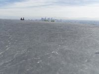 Arctic City: Winter Skyline with a View of Water