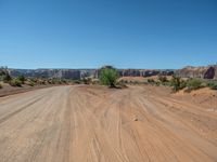 Arizona Landscape in Monument Valley with Clear Sky