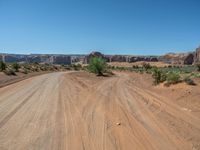 Arizona Landscape in Monument Valley with Clear Sky