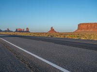 Arizona's Monument Valley Road at Dawn in the USA