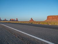 Arizona's Monument Valley Road at Dawn in the USA