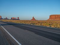 Arizona's Monument Valley Road at Dawn in the USA