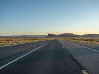 Arizona's Monument Valley: Straight Road at Dawn