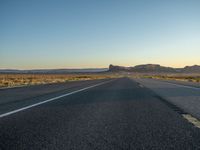 Arizona's Monument Valley: Straight Road at Dawn