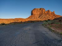 Arizona's Straight Road near Monument Valley