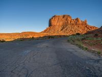 Arizona's Straight Road near Monument Valley