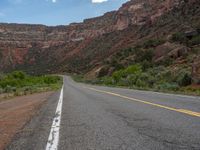 Arizona, USA Landscape: Asphalt Road View