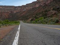 Arizona, USA Landscape: Asphalt Road View