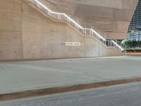 Artificial Light in Dallas Business District: Illuminated Streets and Buildings