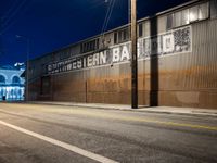 Arts District at Night: A Glimpse of Los Angeles Industrial Scene
