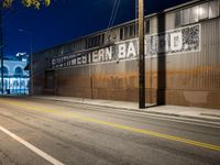 Arts District at Night: A Glimpse of Los Angeles Industrial Scene