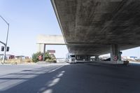 Asphalt Concrete Road Bridge Underpass on Highway 002