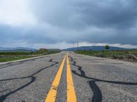 Asphalt Highway in Rural Utah: A Scenic Drive