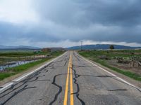 Asphalt Highway in Rural Utah: A Scenic Drive