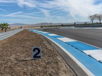 Daytime at the Asphalt Race Track in the USA