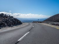 Asphalt Road in Asia: A Landscape with Clouds on a Day