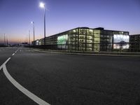 Asphalt Road and Building in the Metropolis