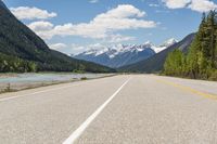 Asphalt Road in the Canadian Landscape