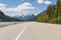 Asphalt Road in the Canadian Landscape