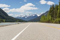 Asphalt Road in the Canadian Landscape