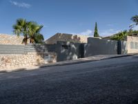 Asphalt Road under a Clear Sky in Mallorca