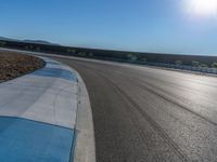 Asphalt Road on a Clear Sunny Day in USA