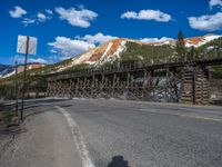 Asphalt Road in Colorado Landscape