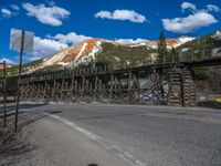 Asphalt Road in Colorado Landscape