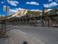 Asphalt Road in Colorado Landscape