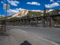 Asphalt Road in Colorado Landscape