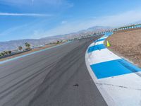 Asphalt Road Curve at USA Race Track