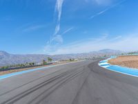 Asphalt Road Curve at USA Race Track