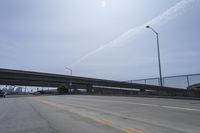 Asphalt Road on a Clear Day: Captured in Motion Blur