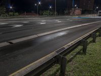 Electric Thoroughfare: Asphalt Road with Electricity