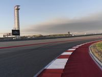 Asphalt Road on Fixed Link Race Track