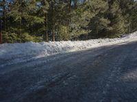 Asphalt Road in Germany: A Winter Scene