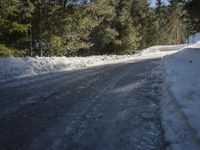 Asphalt Road in Germany: A Winter Scene