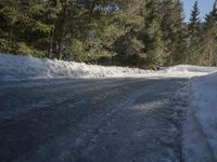 Asphalt Road in Germany: A Winter Scene