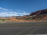 Asphalt Road Along Highway 12 in Utah