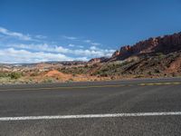 Asphalt Road Along Highway 12 in Utah